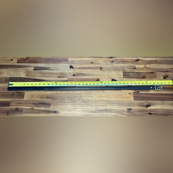 Black Kate Spade New York stitched feather edge belt small/medium black NEW - Picture 10 of 11